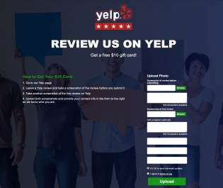 Yelp Review Reward